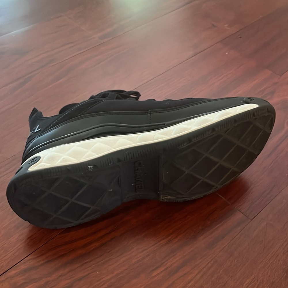 Chanel Sneaker Women's Black Trainer Suede Trail Runner Sneakers size 41 - Picture 5 of 8
